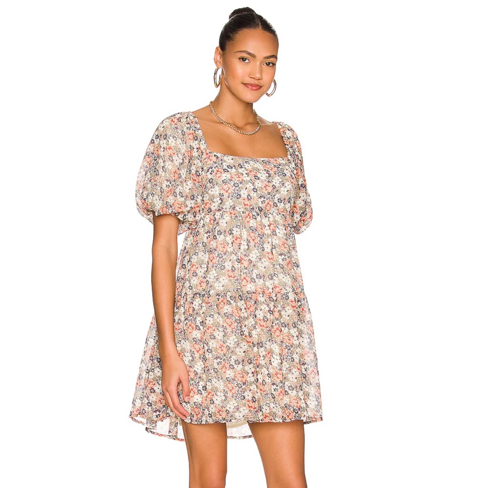 Minkpink Arve Babydoll Floral Dress